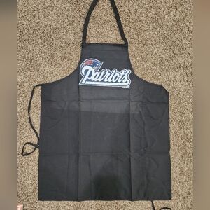 NFL New England Patriots Sports Fan BBQ Grilling Apron, BLACK